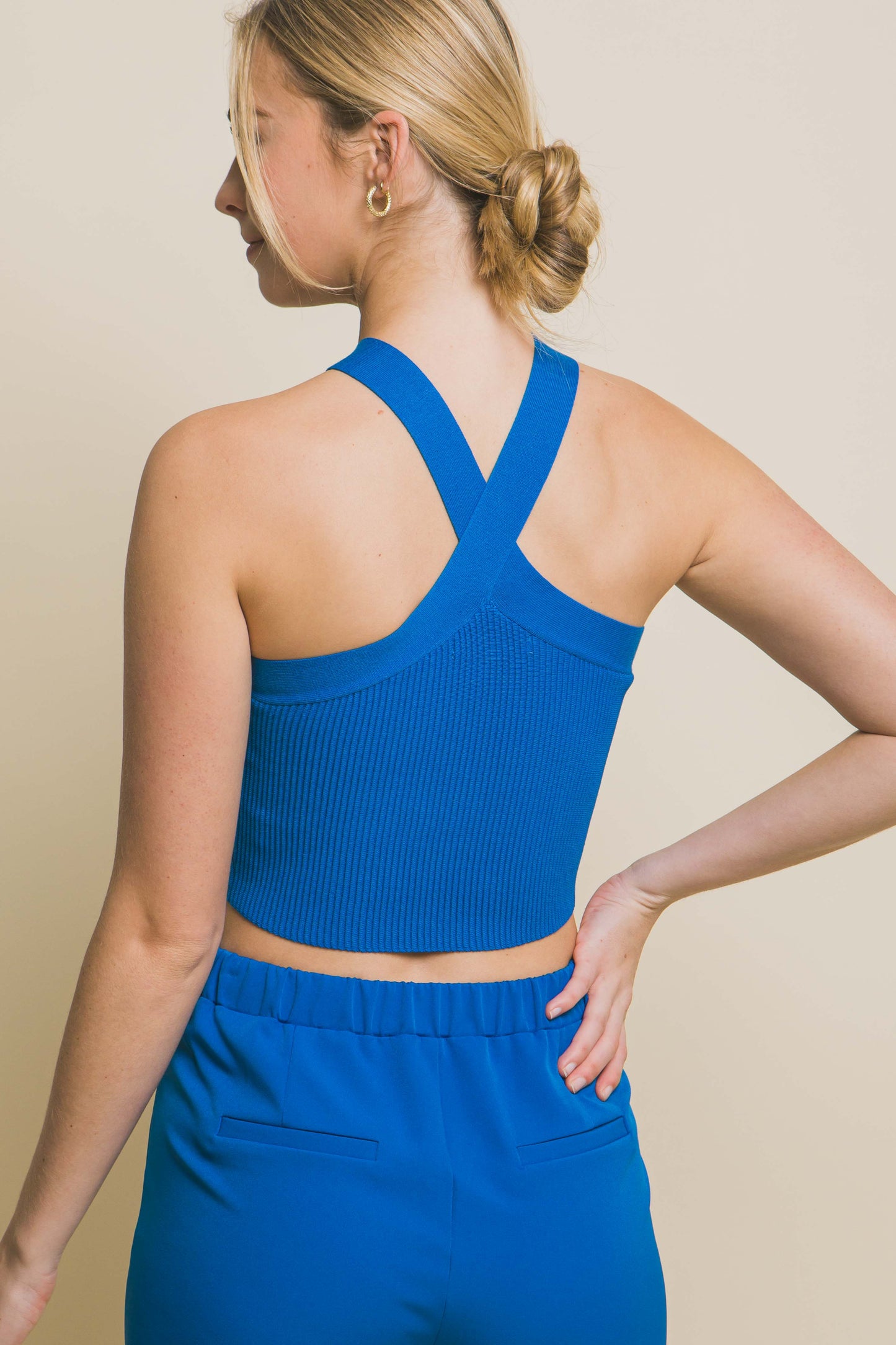 T8066LT Criss Cross Tank Top