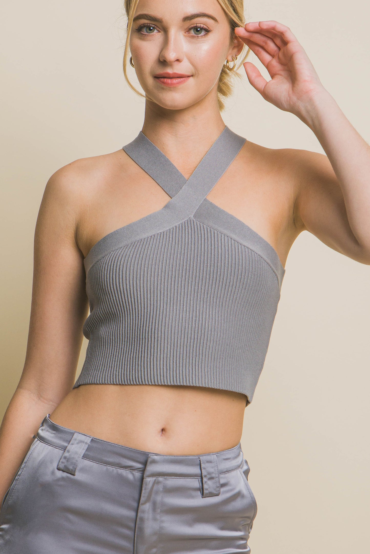 T8066LT Criss Cross Tank Top