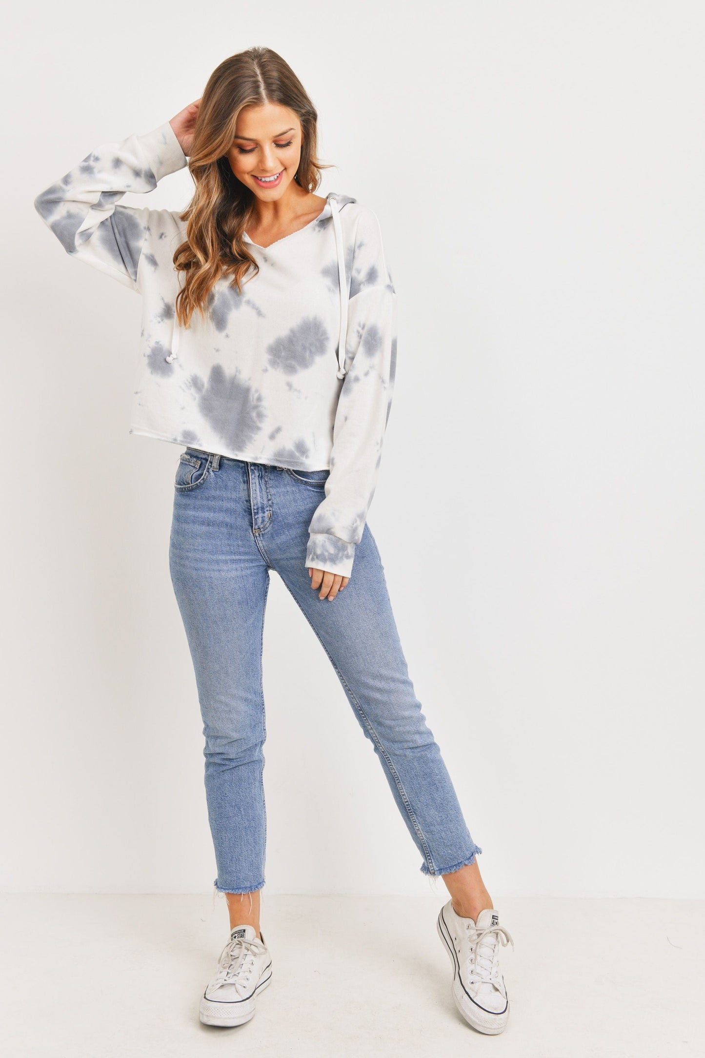 Long Sleeves Hoodie Tie Dye