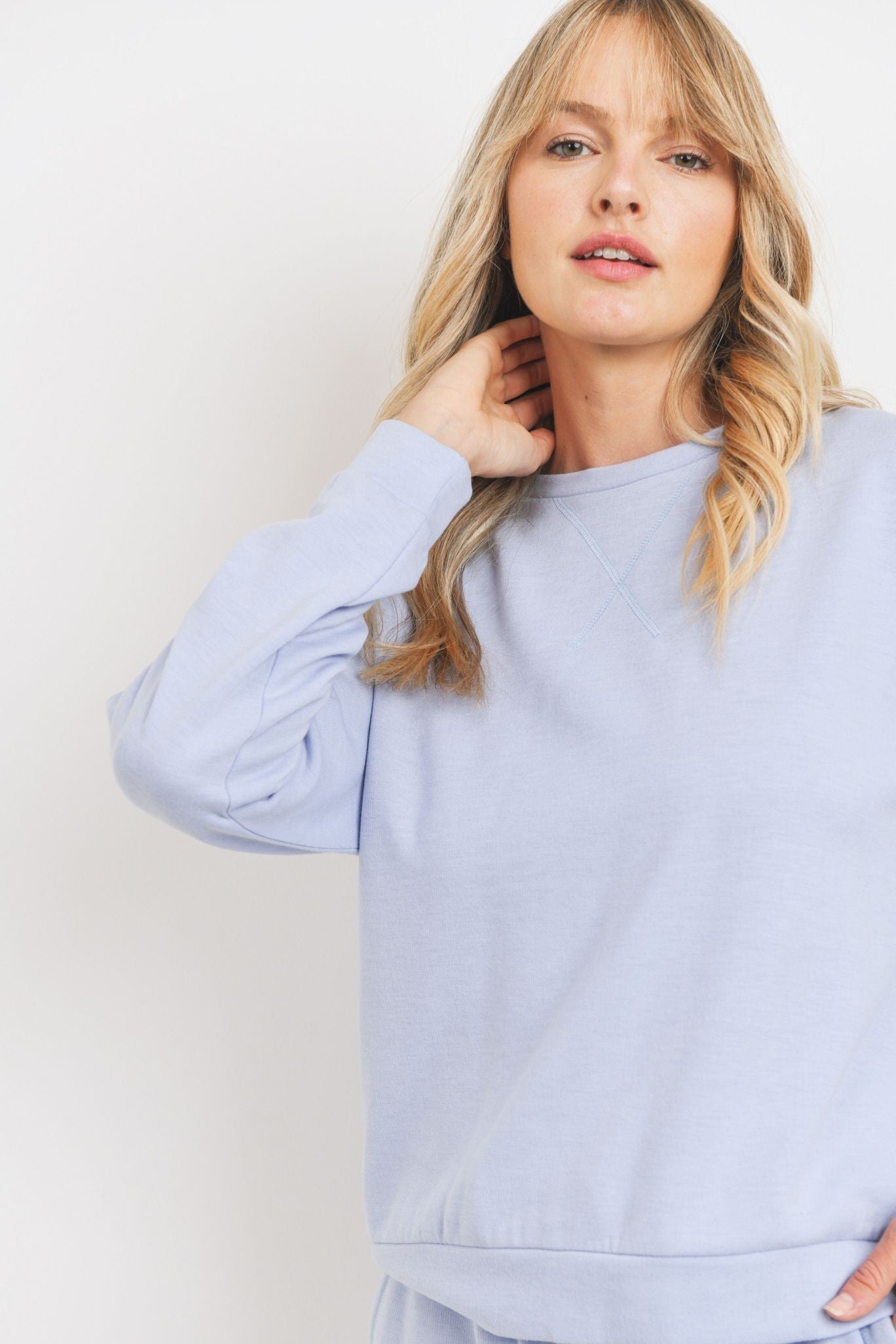 Baby French Round Neck Long Sleeve Top