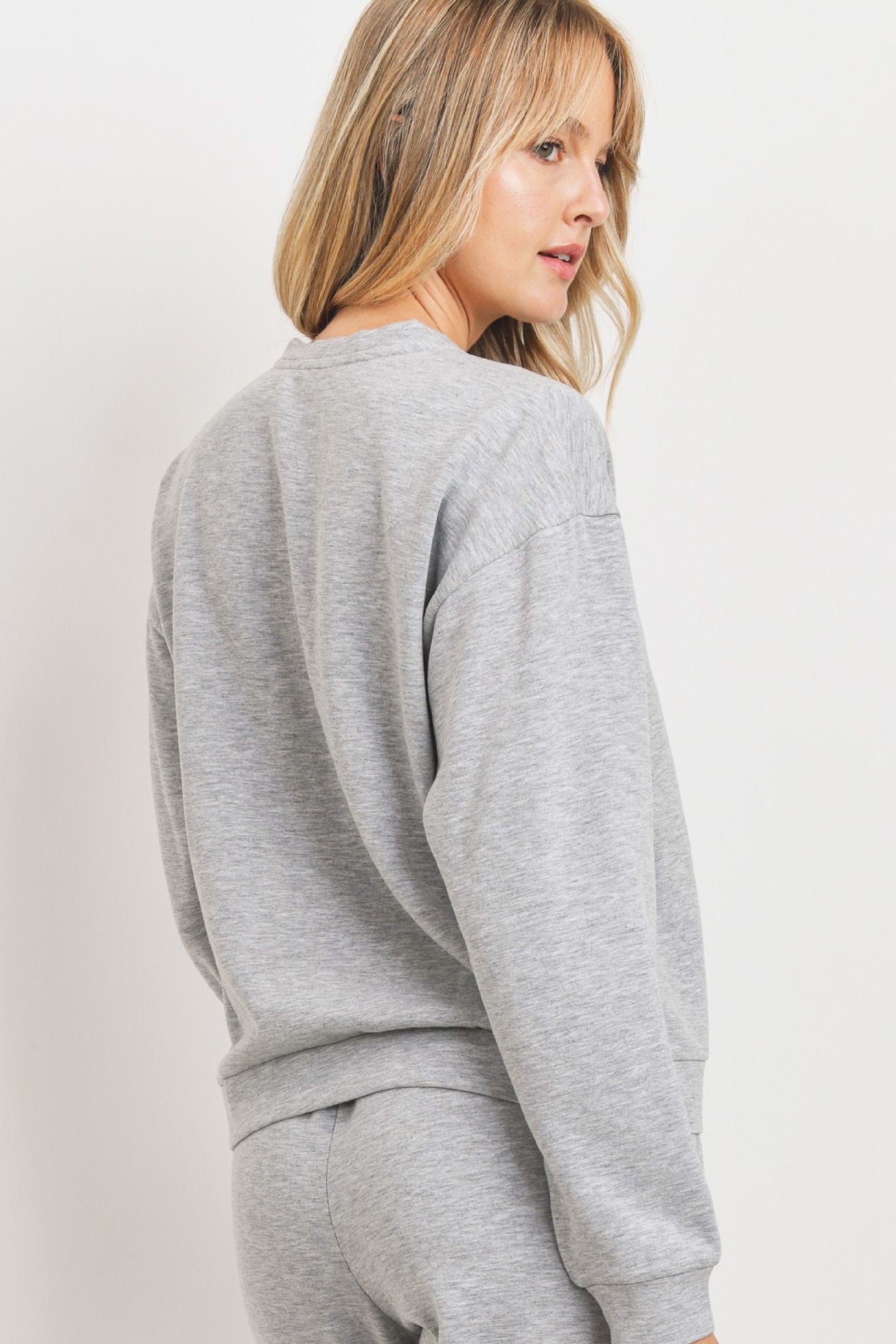 Baby French Round Neck Long Sleeve Top