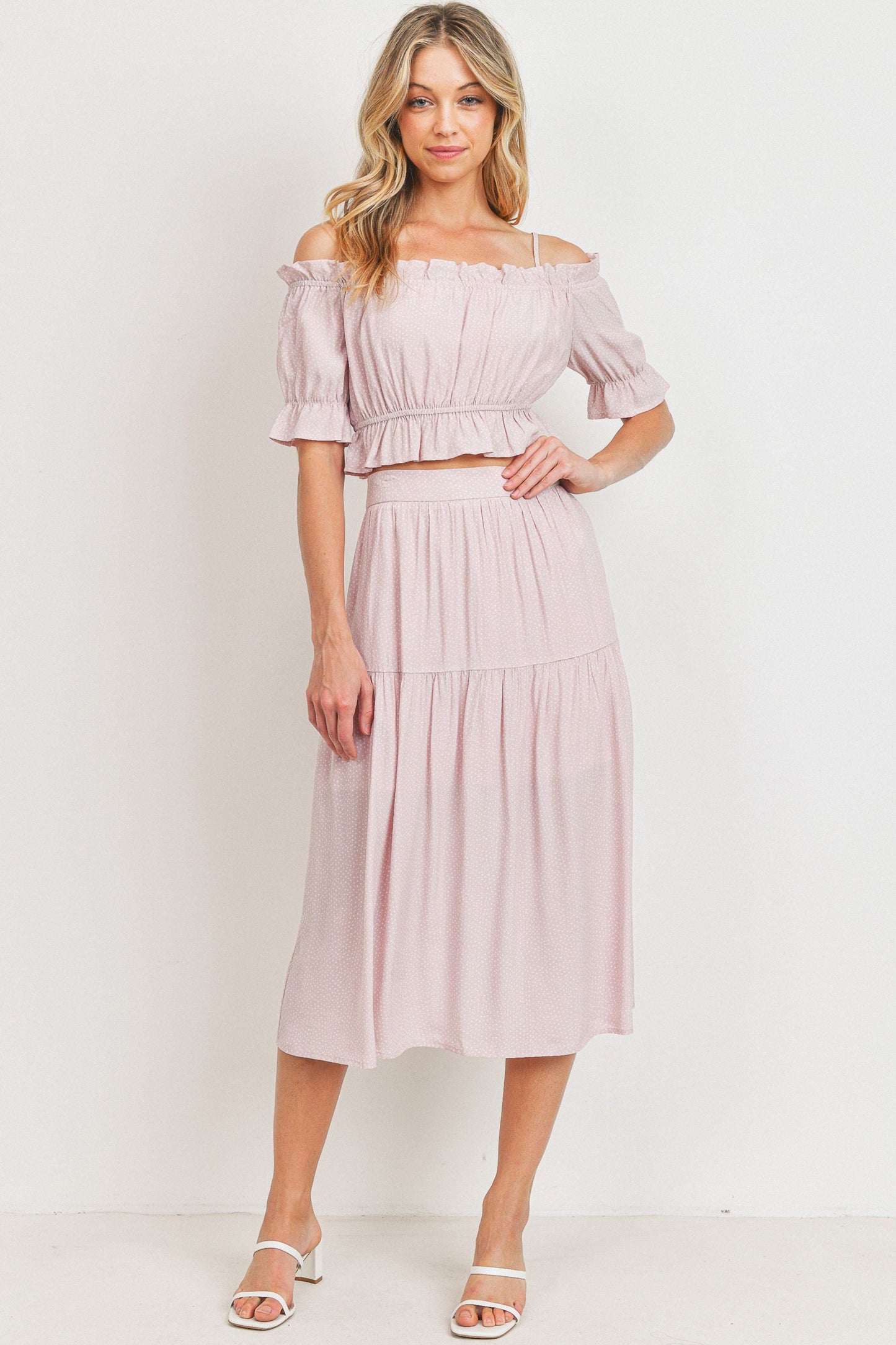 Polka Dot Ruffle Skirt