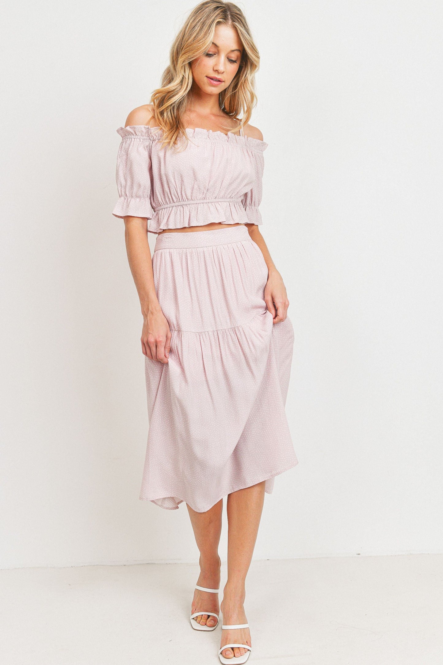 Polka Dot Ruffle Skirt