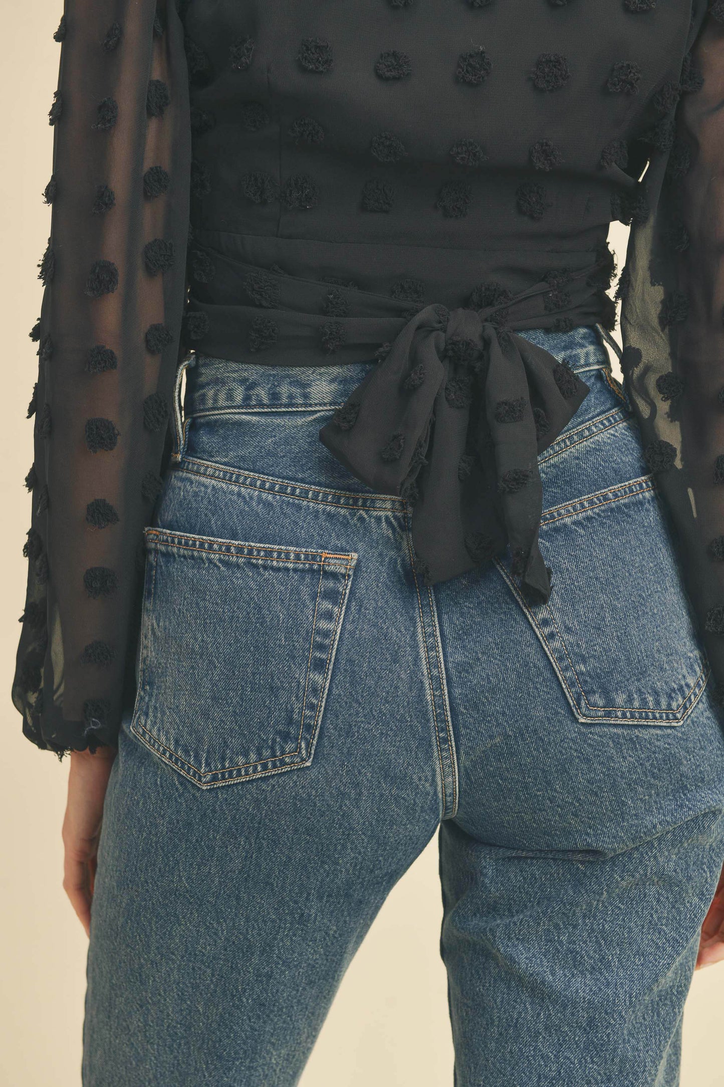 Wrap Long Sleeve Top