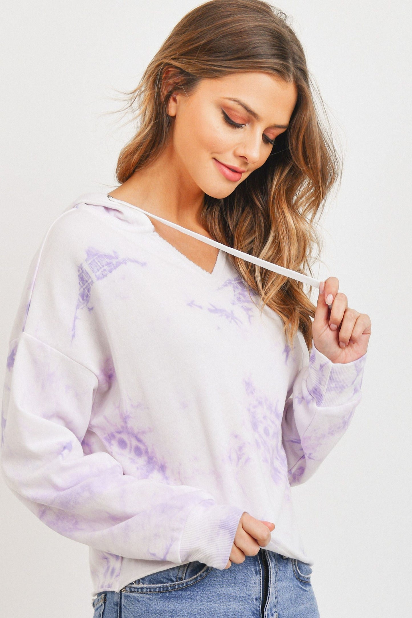 Long Sleeves Hoodie Tie Dye