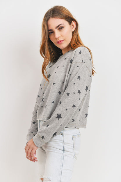 Long Sleeve Star Printed FT