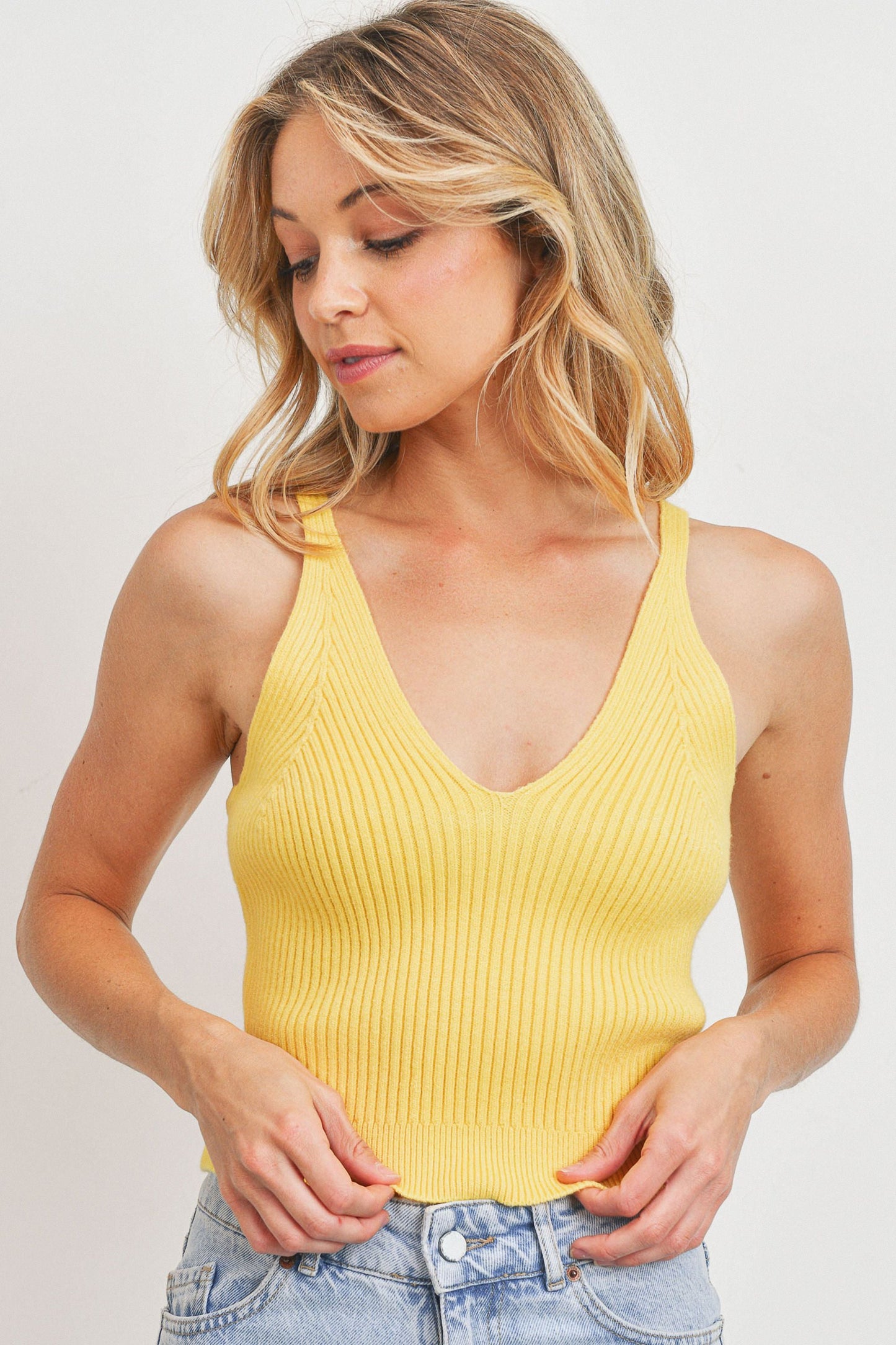 Rib Knit Sleeveless Top